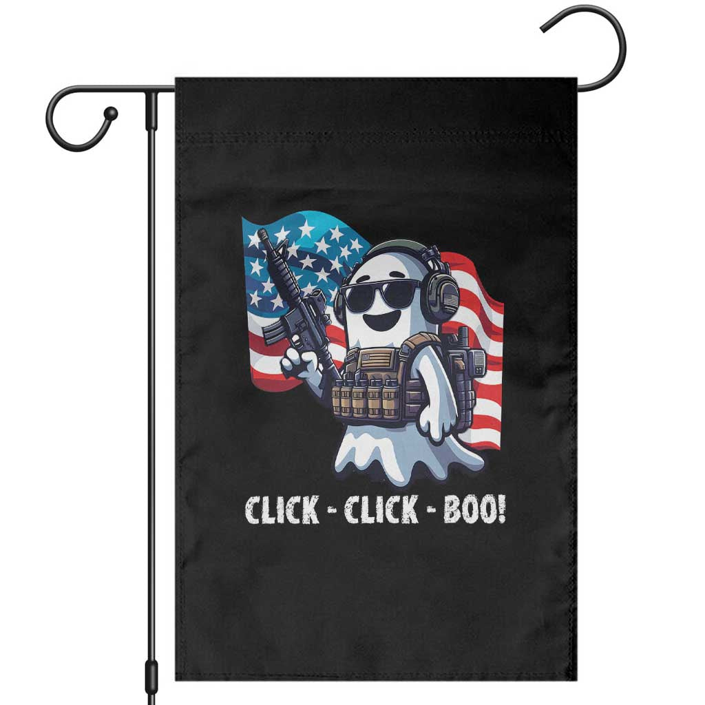 Halloween Veteran Garden Flag Click Click Boo Army TS09 Black Print Your Wear