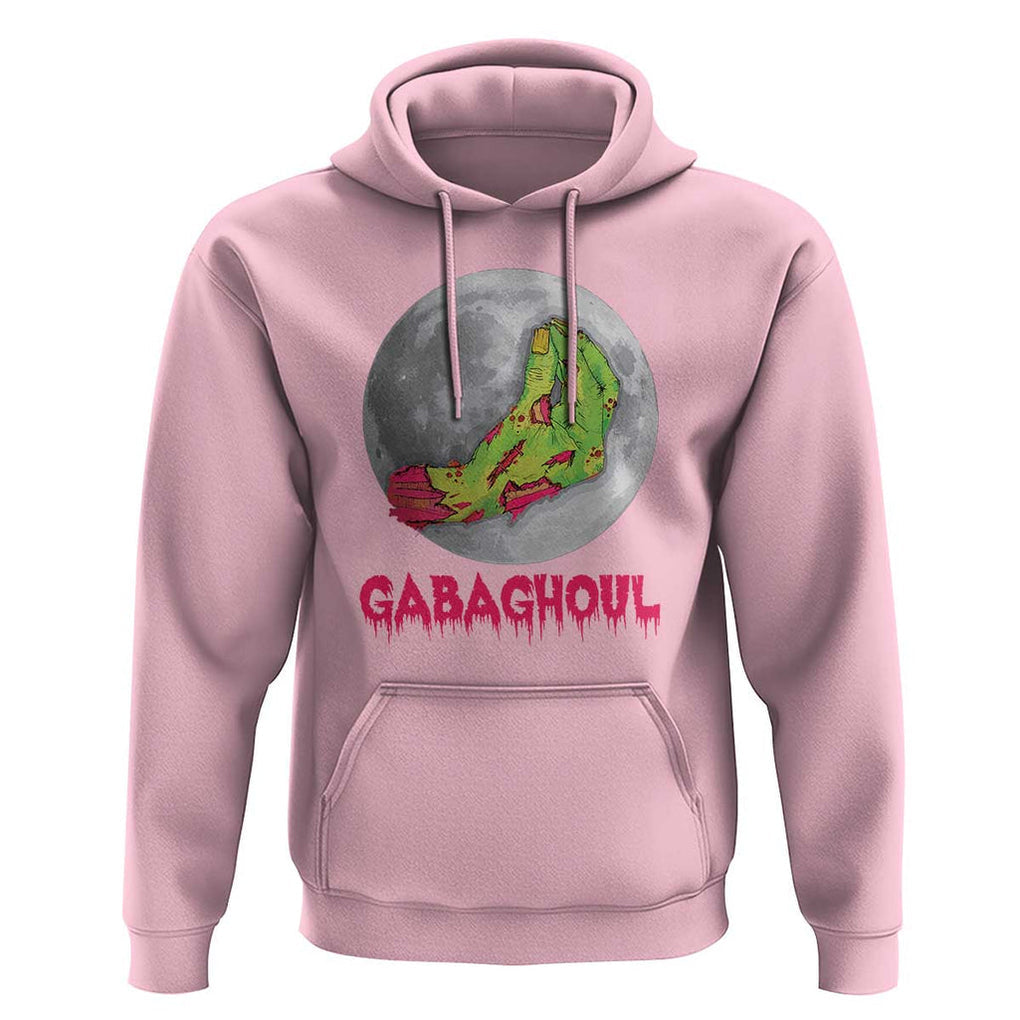 Funny Halloween Hoodie Gabaghoul Italian Zombie Hand TS09 Light Pink Print Your Wear