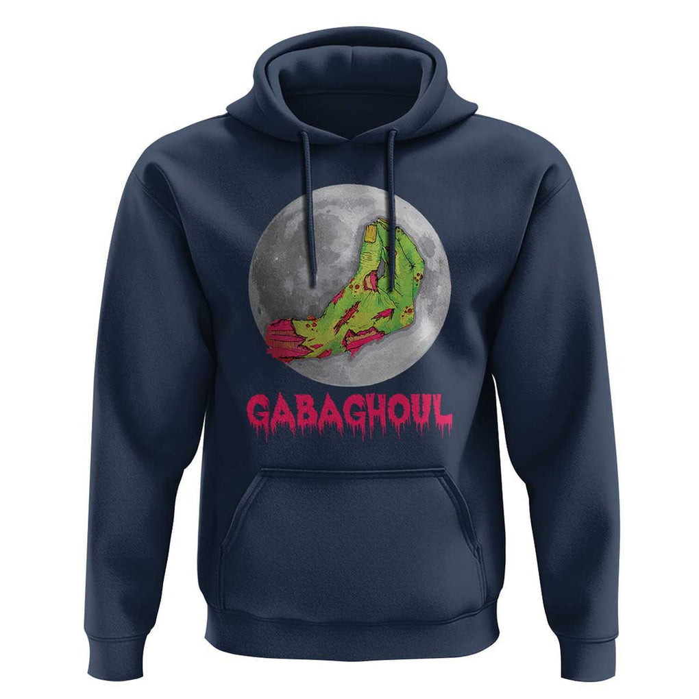 Funny Halloween Hoodie Gabaghoul Italian Zombie Hand TS09 Navy Print Your Wear