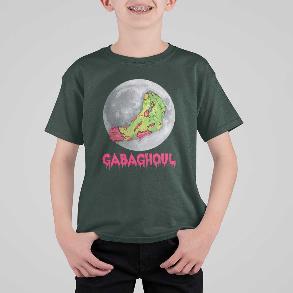 Funny Halloween T Shirt For Kid Gabaghoul Italian Zombie Hand TS09 Dark Forest Green Print Your Wear