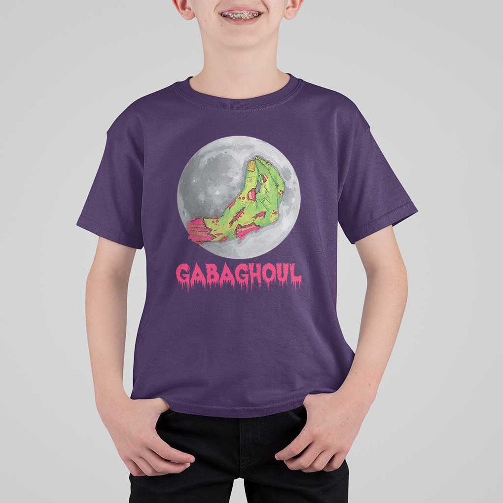 Funny Halloween T Shirt For Kid Gabaghoul Italian Zombie Hand TS09 Purple Print Your Wear