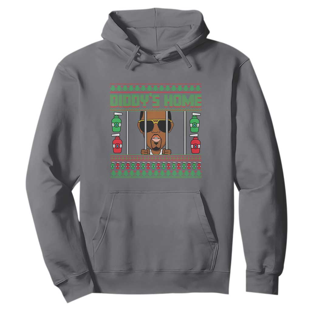 Funny Dirty Christmas Diddy's Home Diddy Party Hoodie TS09 Charcoal Print Your Wear