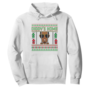 Funny Dirty Christmas Diddy's Home Diddy Party Hoodie TS09 White Print Your Wear