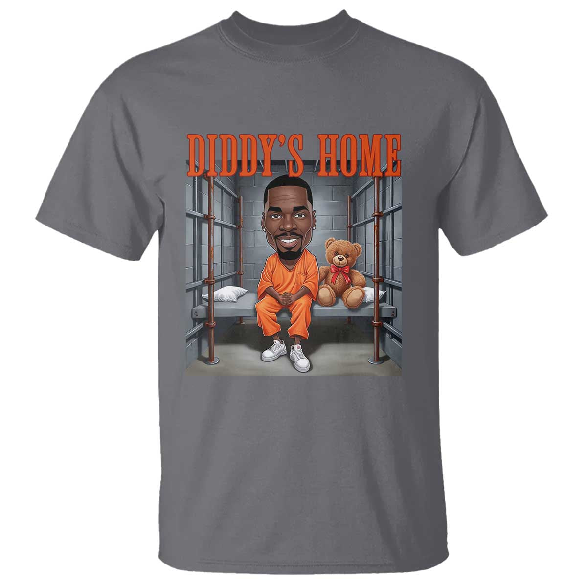 Funny Xmas Diddy Party Diddy Home T Shirt TS09 Charcoal Print Your Wear