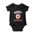 Valentine's Day Baby Onesie Donuts Are My Valentine Food Joke TS09 Black Print Your Wear