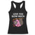 Valentine's Day Racerback Tank Top Love You Slow Much Cute Sloth Hearts Lazy TS09 Black Print Your Wear