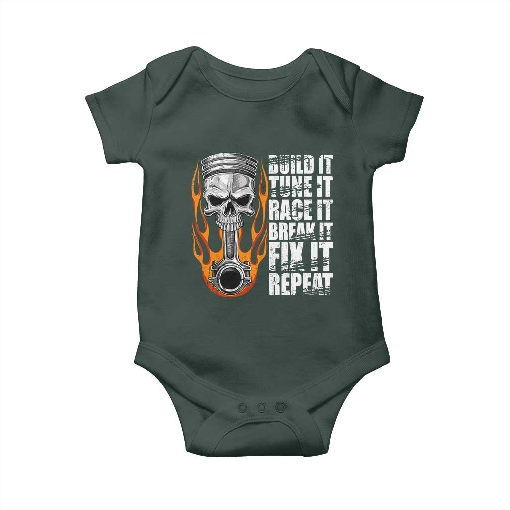 Racing Car Baby Onesie Build It Tune It Race It Break It TS09 Print Your Wear