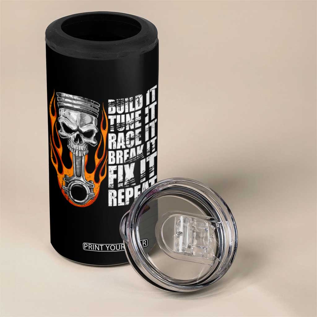 Racing Car 4 in 1 Can Cooler Tumbler Build It Tune It Race It Break It TS09 Print Your Wear
