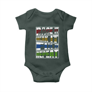 Racing Baby Onesie Race It Break It Fix It Repeat Racer TS09 Print Your Wear