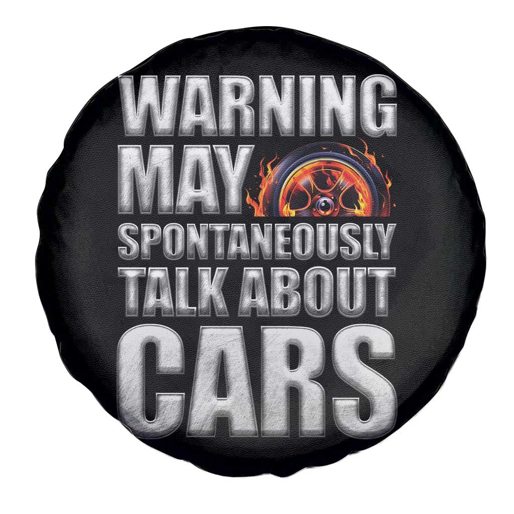 Car Lover Spare Tire Cover Warning May Spontaneously Talk About Cars TS09 Print Your Wear
