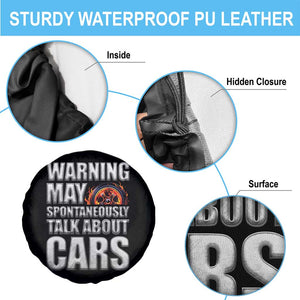 Car Lover Spare Tire Cover Warning May Spontaneously Talk About Cars TS09 Print Your Wear