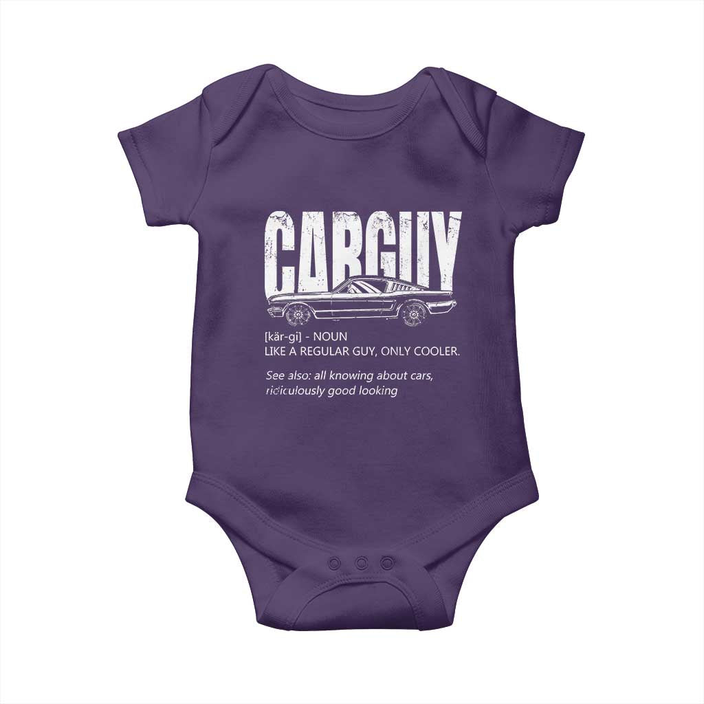 Car Lover Baby Onesie Car Guy Like A Regular Guy, Only Cooler TS09 Purple Print Your Wear