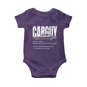 Car Lover Baby Onesie Car Guy Like A Regular Guy, Only Cooler TS09 Purple Print Your Wear