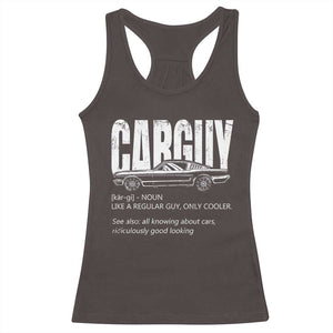 Car Lover Racerback Tank Top Car Guy Like A Regular Guy, Only Cooler TS09 Dark Chocolate Print Your Wear
