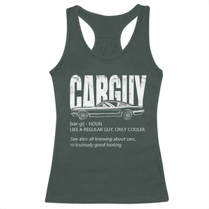 Car Lover Racerback Tank Top Car Guy Like A Regular Guy, Only Cooler TS09 Dark Forest Green Print Your Wear