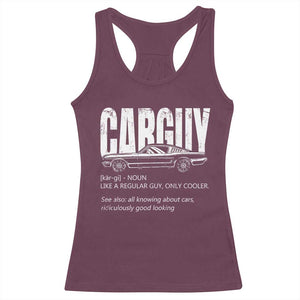 Car Lover Racerback Tank Top Car Guy Like A Regular Guy, Only Cooler TS09 Maroon Print Your Wear