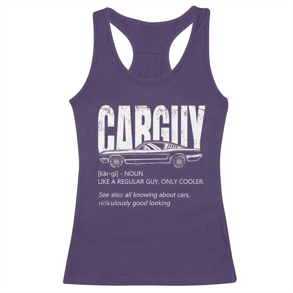 Car Lover Racerback Tank Top Car Guy Like A Regular Guy, Only Cooler TS09 Purple Print Your Wear