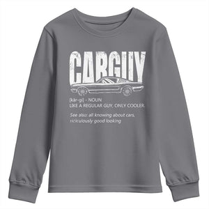Car Lover Youth Sweatshirt Car Guy Like A Regular Guy, Only Cooler TS09 Charcoal Print Your Wear