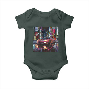 Tokyo Night Racer Baby Onesie JDM Street Racing Neon Aesthetic TS09 Print Your Wear