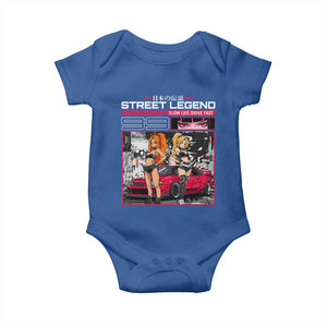 Street Legend JDM Anime Baby Onesie TS09 Royal Blue Print Your Wear