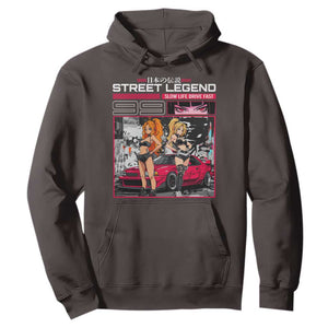Street Legend JDM Anime Hoodie TS09 Dark Chocolate Print Your Wear
