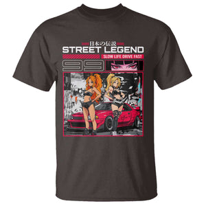 Street Legend JDM Anime T Shirt TS09 Dark Chocolate Print Your Wear