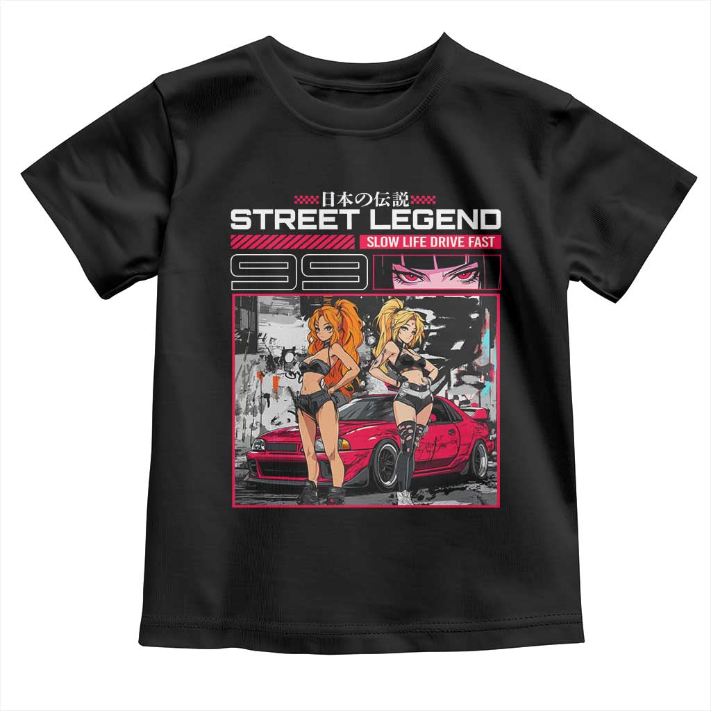 Street Legend JDM Anime Toddler T Shirt TS09 Black Print Your Wear