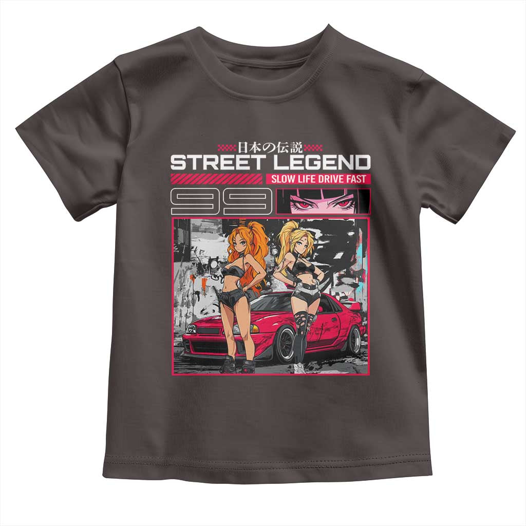 Street Legend JDM Anime Toddler T Shirt TS09 Dark Chocolate Print Your Wear