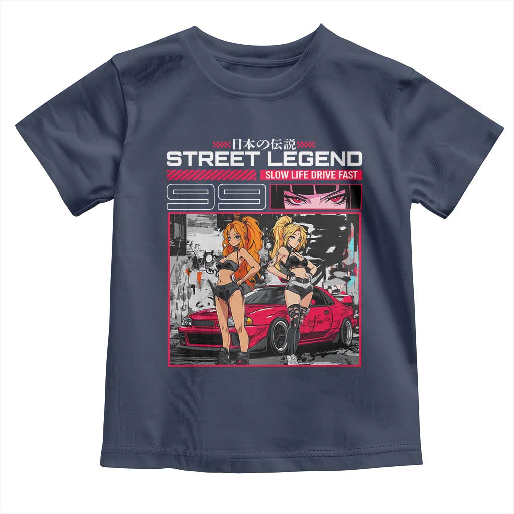 Street Legend JDM Anime Toddler T Shirt TS09 Navy Print Your Wear