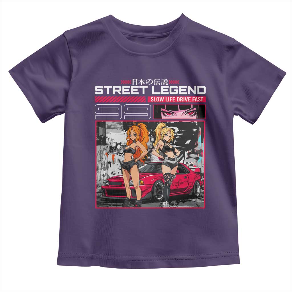 Street Legend JDM Anime Toddler T Shirt TS09 Purple Print Your Wear