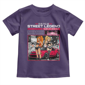 Street Legend JDM Anime Toddler T Shirt TS09 Purple Print Your Wear