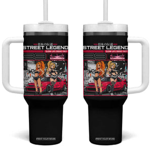 Street Legend JDM Anime Tumbler With Handle TS09 One Size: 40 oz Black Print Your Wear