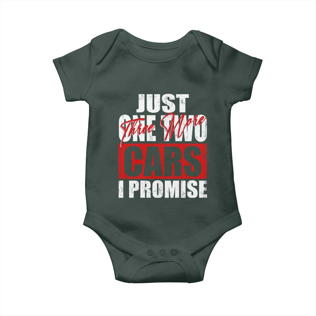 Funny Car Lover Baby Onesie Just One Two Three More Cars I Promise TS09 Print Your Wear