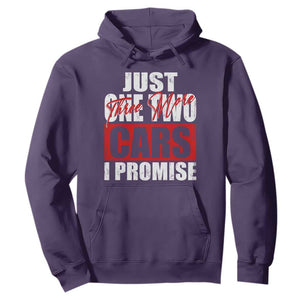 Funny Car Lover Hoodie Just One Two Three More Cars I Promise TS09 Purple Print Your Wear
