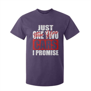 Funny Car Lover T Shirt For Kid Just One Two Three More Cars I Promise TS09 Purple Print Your Wear