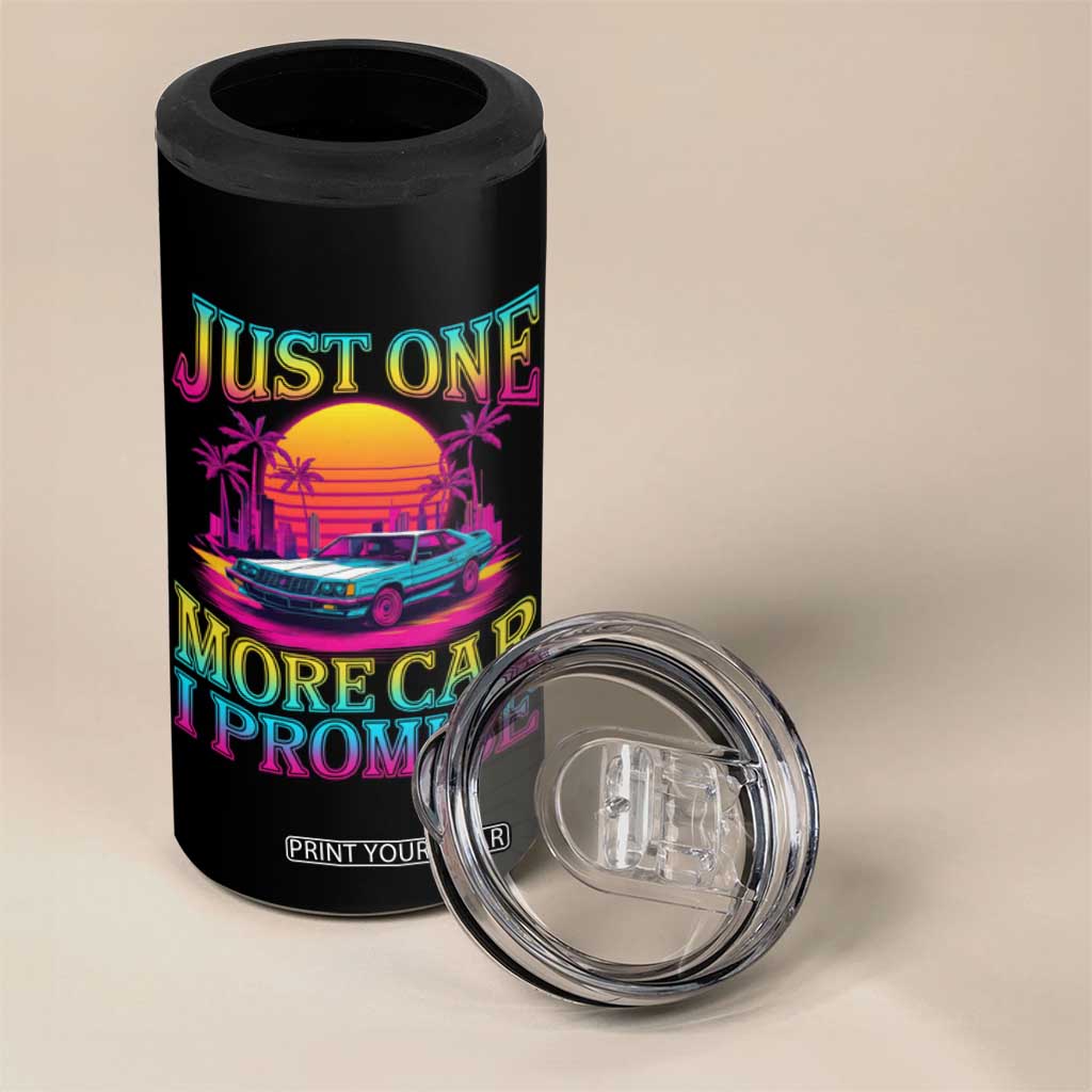 Funny Car Lover 4 in 1 Can Cooler Tumbler Just One More Car I Promise TS09 Print Your Wear