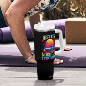 Funny Car Lover Tumbler With Handle Just One More Car I Promise TS09 Print Your Wear