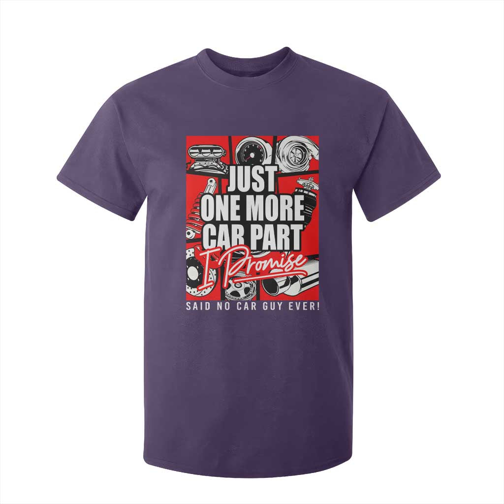 Car Lover T Shirt For Kid Just One More Car Part I Promise TS09 Purple Print Your Wear
