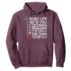 Motorcycle Lover Hoodie When Life Gets You Down TS09 Maroon Print Your Wear