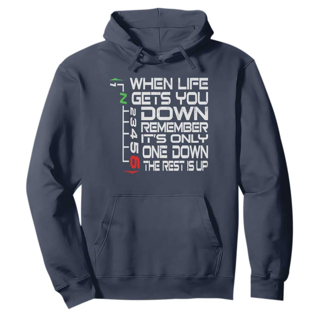 Motorcycle Lover Hoodie When Life Gets You Down TS09 Navy Print Your Wear