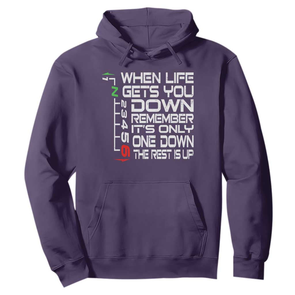 Motorcycle Lover Hoodie When Life Gets You Down TS09 Purple Print Your Wear
