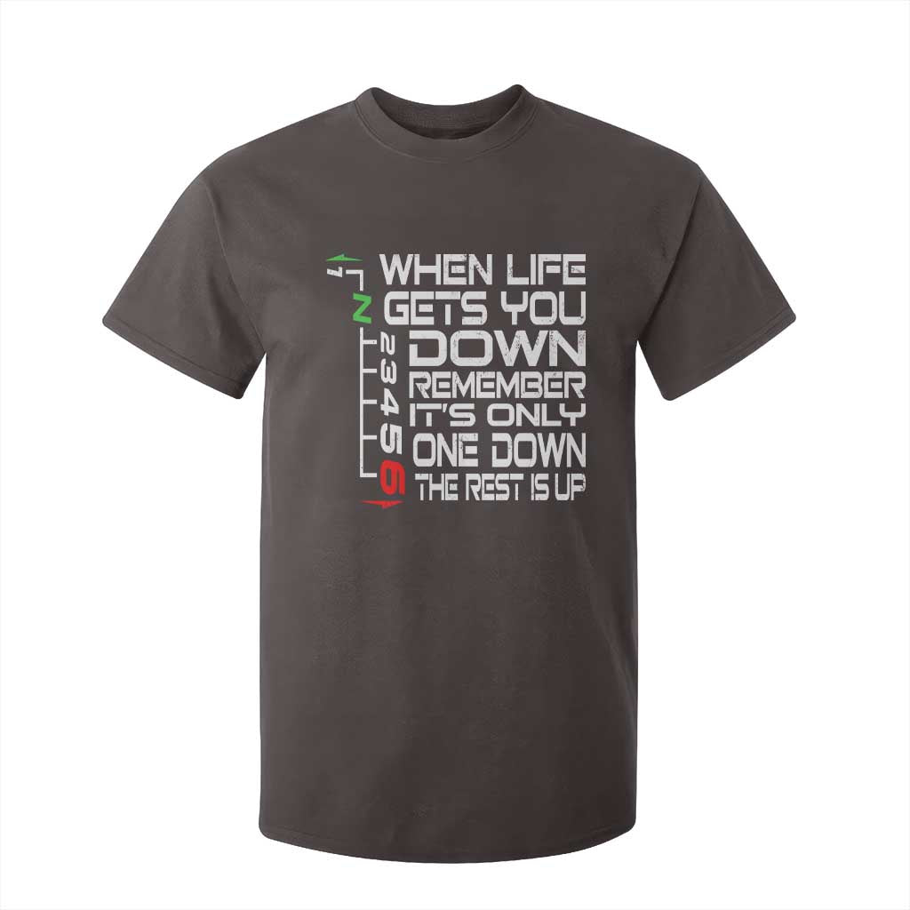 Motorcycle Lover T Shirt For Kid When Life Gets You Down TS09 Dark Chocolate Print Your Wear