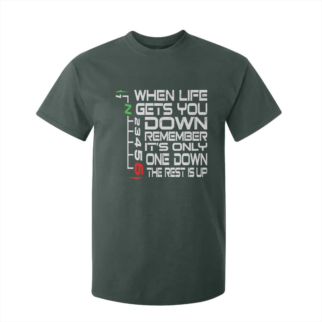 Motorcycle Lover T Shirt For Kid When Life Gets You Down TS09 Dark Forest Green Print Your Wear
