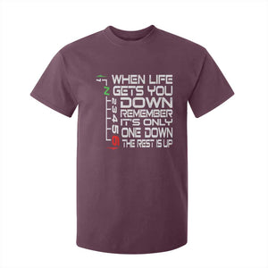 Motorcycle Lover T Shirt For Kid When Life Gets You Down TS09 Maroon Print Your Wear