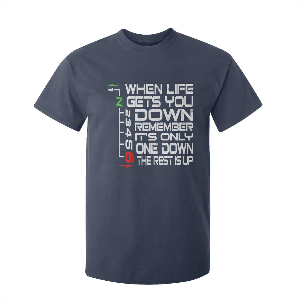 Motorcycle Lover T Shirt For Kid When Life Gets You Down TS09 Navy Print Your Wear