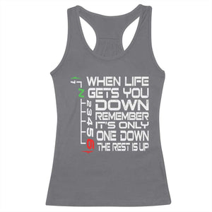 Motorcycle Lover Racerback Tank Top When Life Gets You Down TS09 Charcoal Print Your Wear