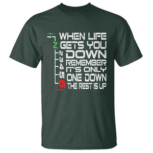 Motorcycle Lover T Shirt When Life Gets You Down TS09 Dark Forest Green Print Your Wear