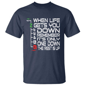 Motorcycle Lover T Shirt When Life Gets You Down TS09 Navy Print Your Wear