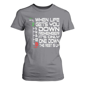Motorcycle Lover T Shirt For Women When Life Gets You Down TS09 Charcoal Print Your Wear