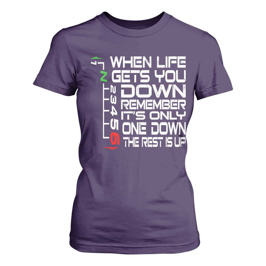 Motorcycle Lover T Shirt For Women When Life Gets You Down TS09 Purple Print Your Wear